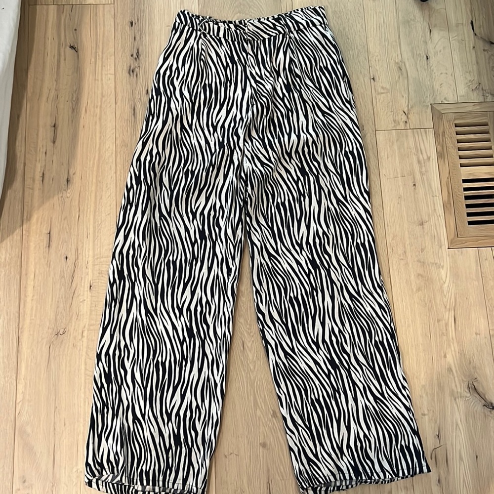 Zebra printed trouser